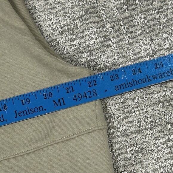 Fundamental Coast Zip Front Kelly Vest Womens Medium Sweatshirt Shawl Collar Tan - Picture 8 of 9